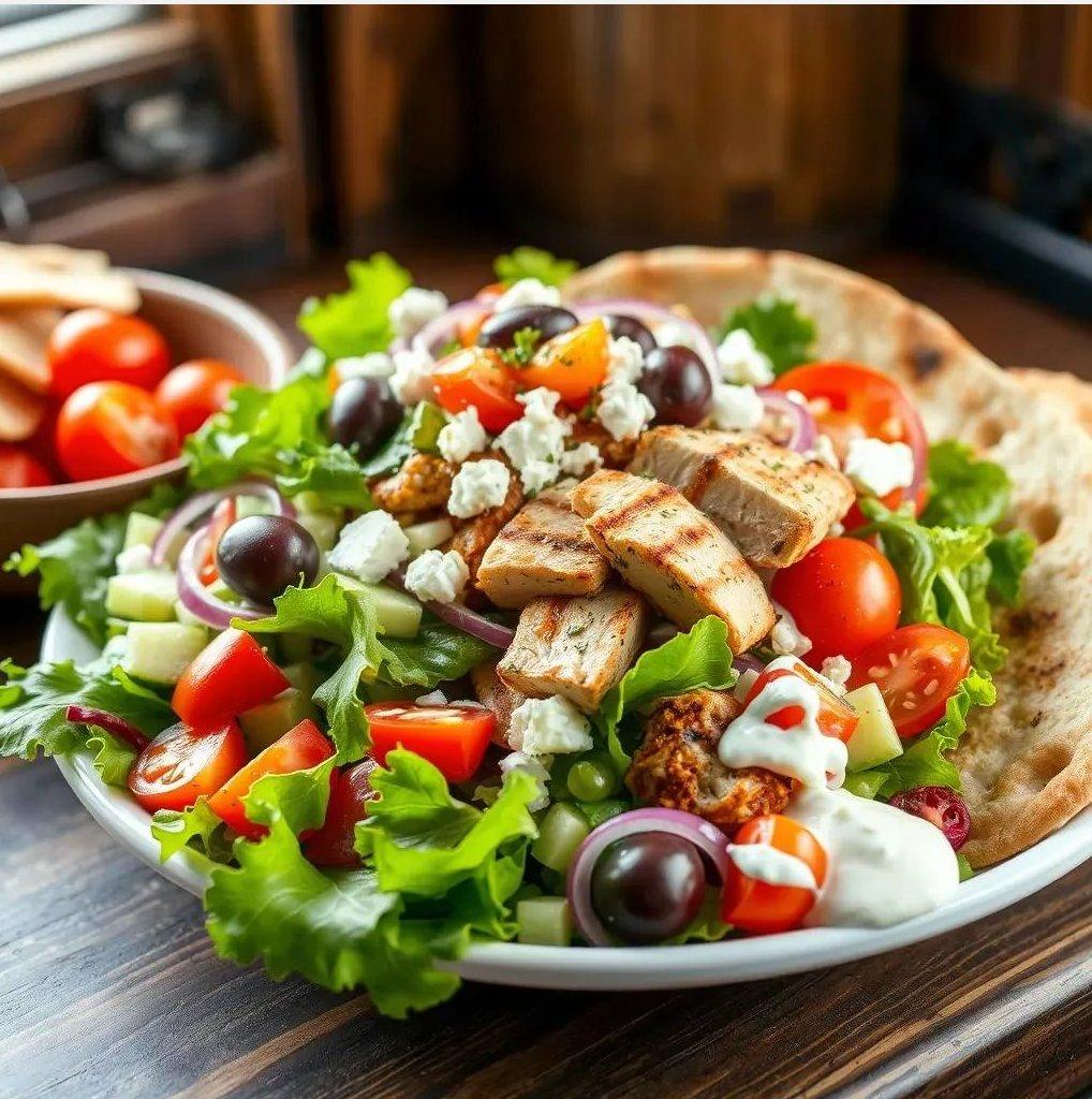 Gyro Salad with Chicken or Lamb