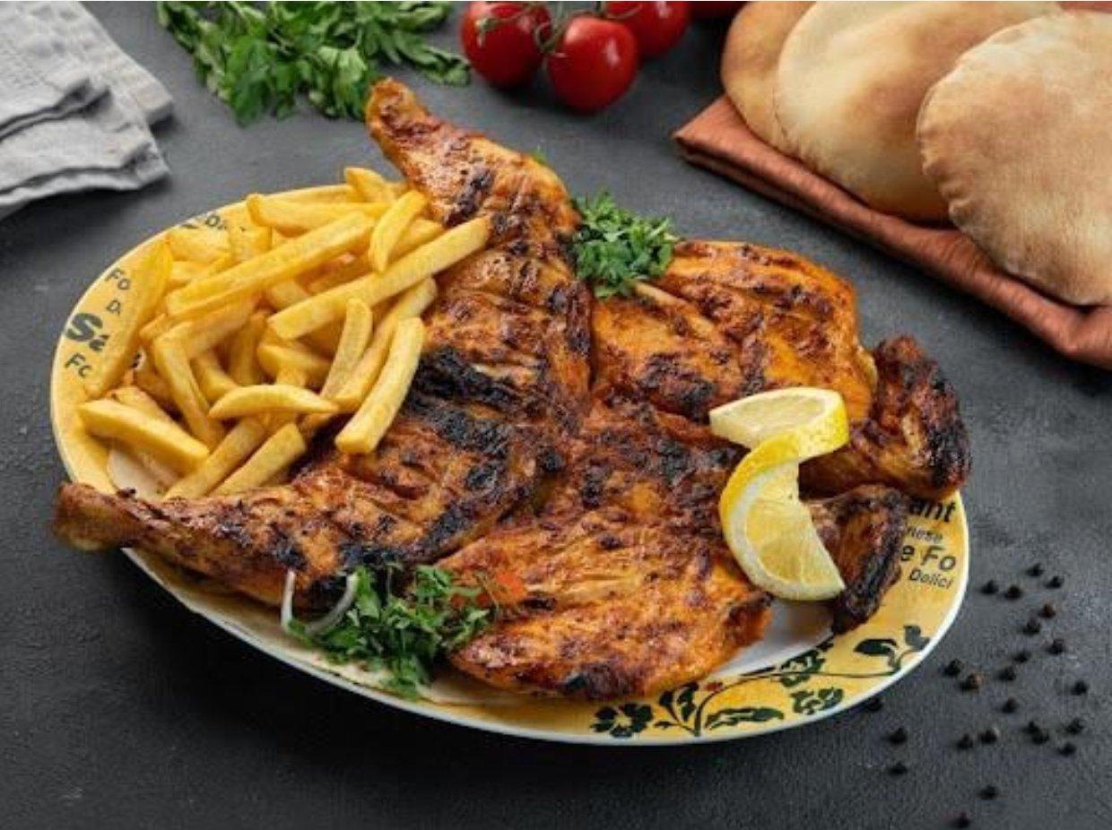 Half Grilled Chicken